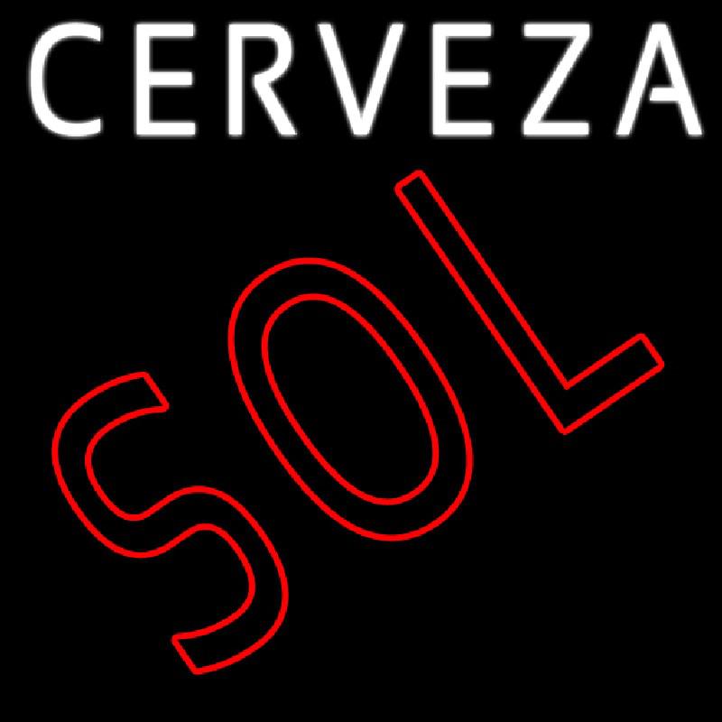 Cerveza Sol Handmade Art Neon Sign