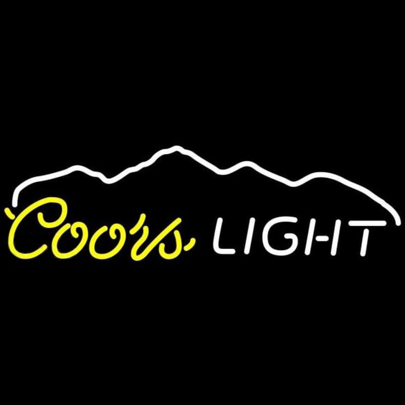 Coors Light Waterfall Beer Sign Handmade Art Neon Sign