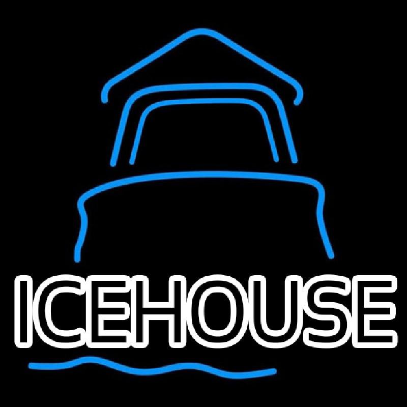 Ice House Day Light House Beer Sign Handmade Art Neon Sign