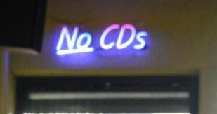 No CDs Handmade Art Neon Sign