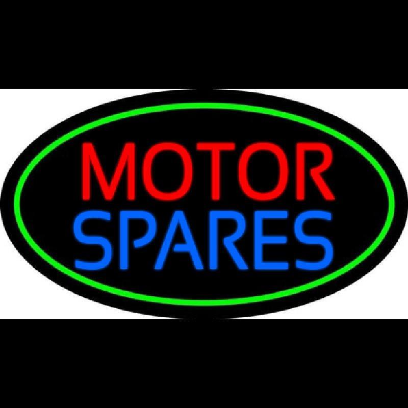 Red Motor Blue Spares 3 Handmade Art Neon Sign
