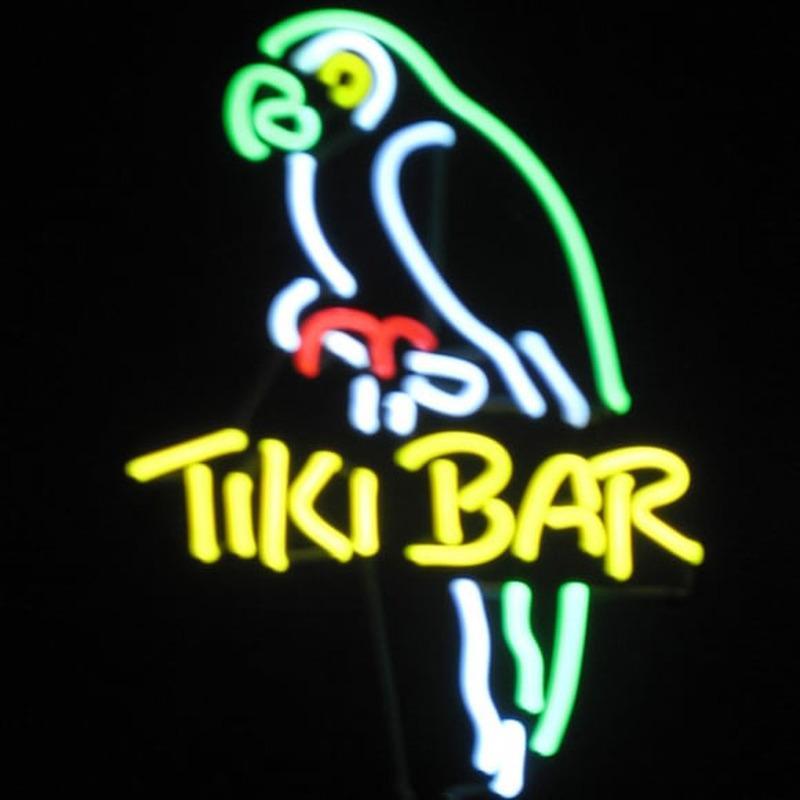 Tiki Bar Sculpture Mini Neon Light Handmade Art Neon Sign