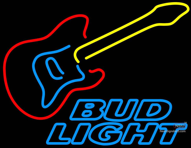 Bud Light Guitar Neon Sign