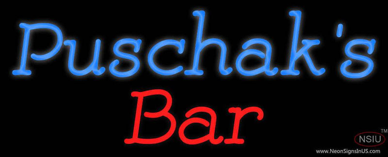 Custom Puschak Bar Neon Sign 