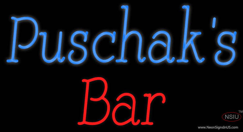 Custom Puschak Bar Neon Sign 
