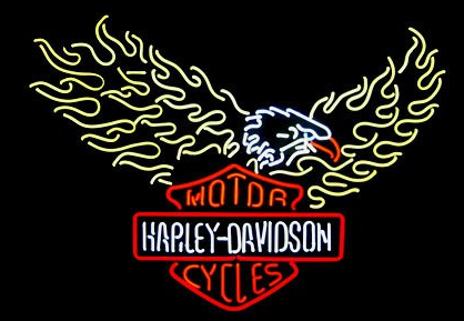 Custom Kupkas Shop North Live To Ride With Harley Davidson Neon Sign