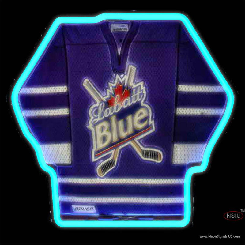 Labatt Hockey Jersey Neon Beer Sign x