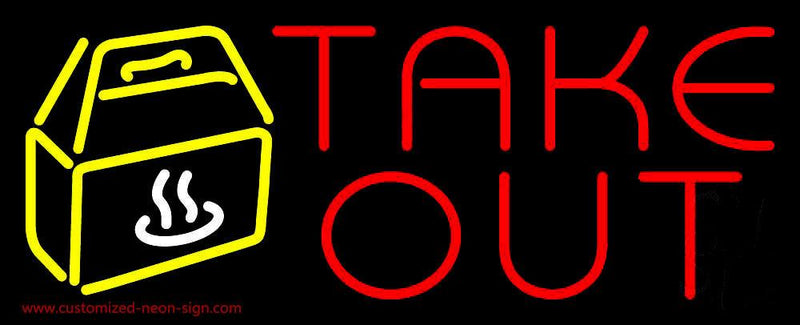 Take Out Handmade Art Neon Sign