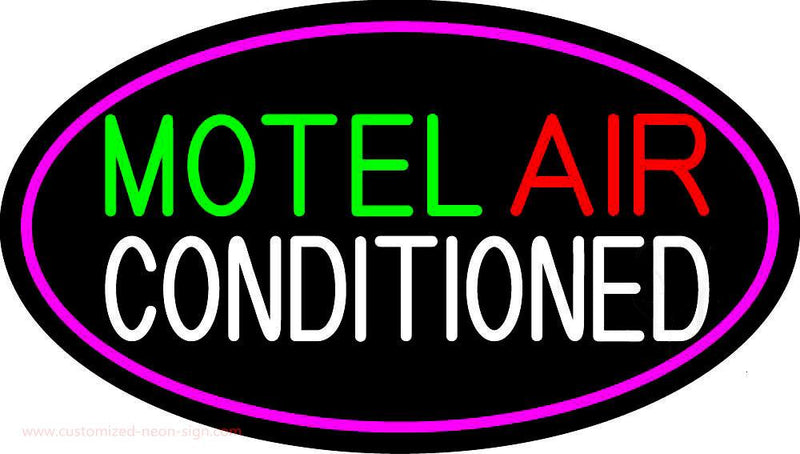 Motel Air Conditioned Handmade Art Neon Sign