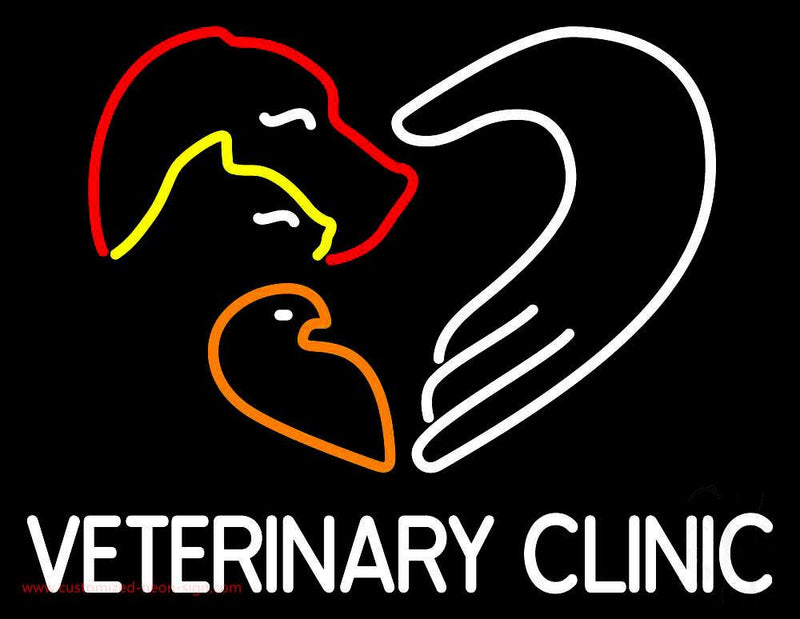 Veterinary Clinic Handmade Art Neon Sign