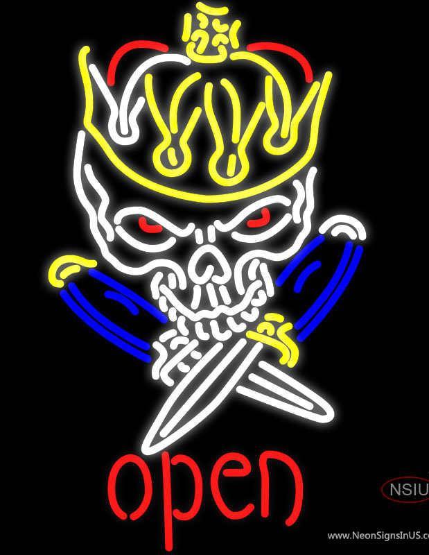 Royal Skull Tattoo Neon Sign